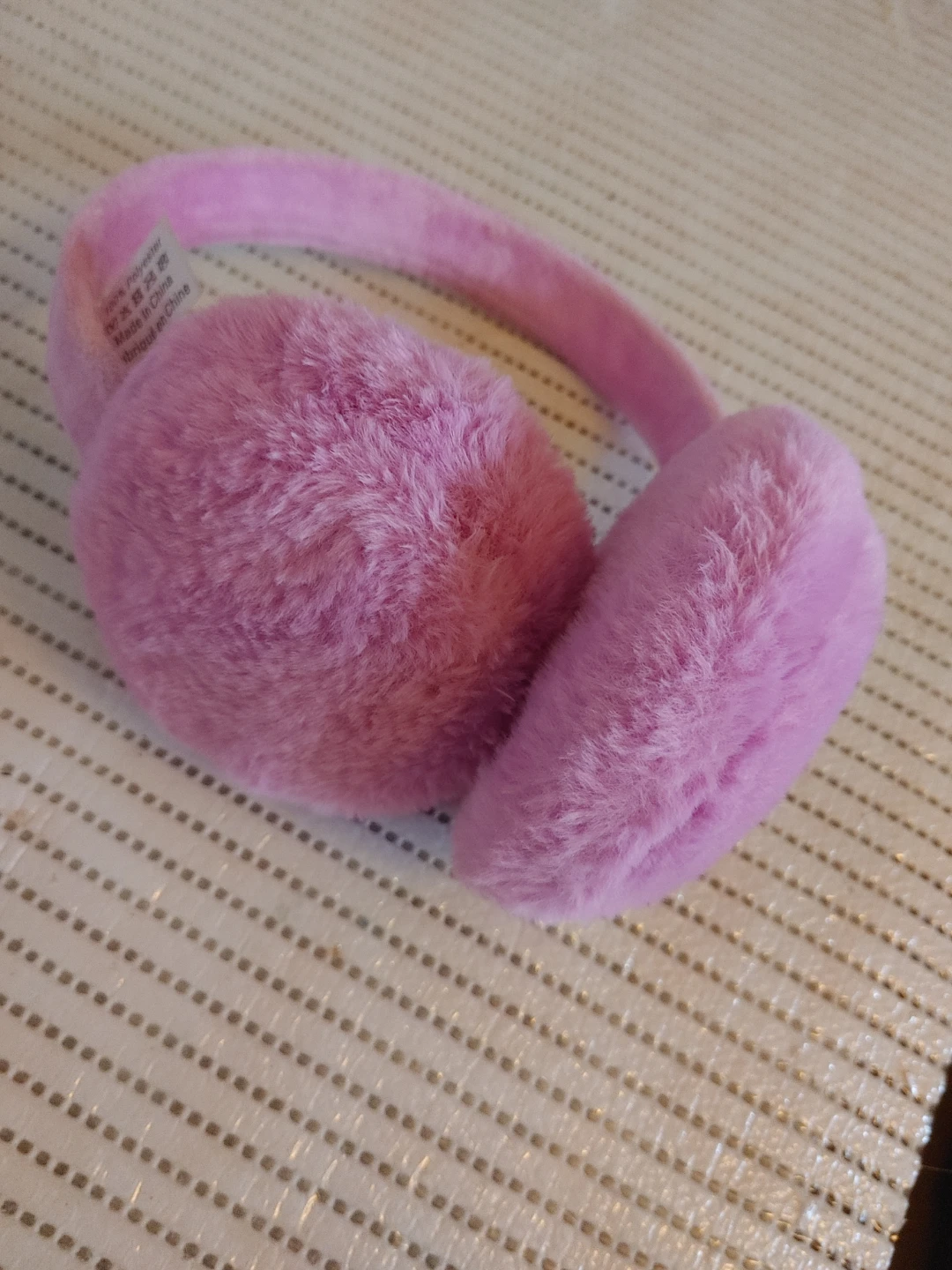 Pink Faux Fur Earmuffs