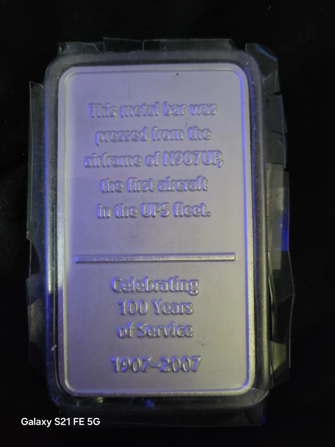 UPS 100 Years of Service Metal Bar - photo 2