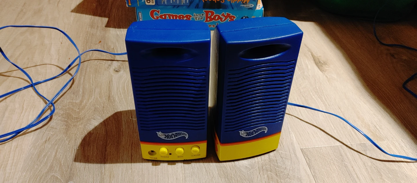 Hot Wheels Blue & Yellow Speakers
