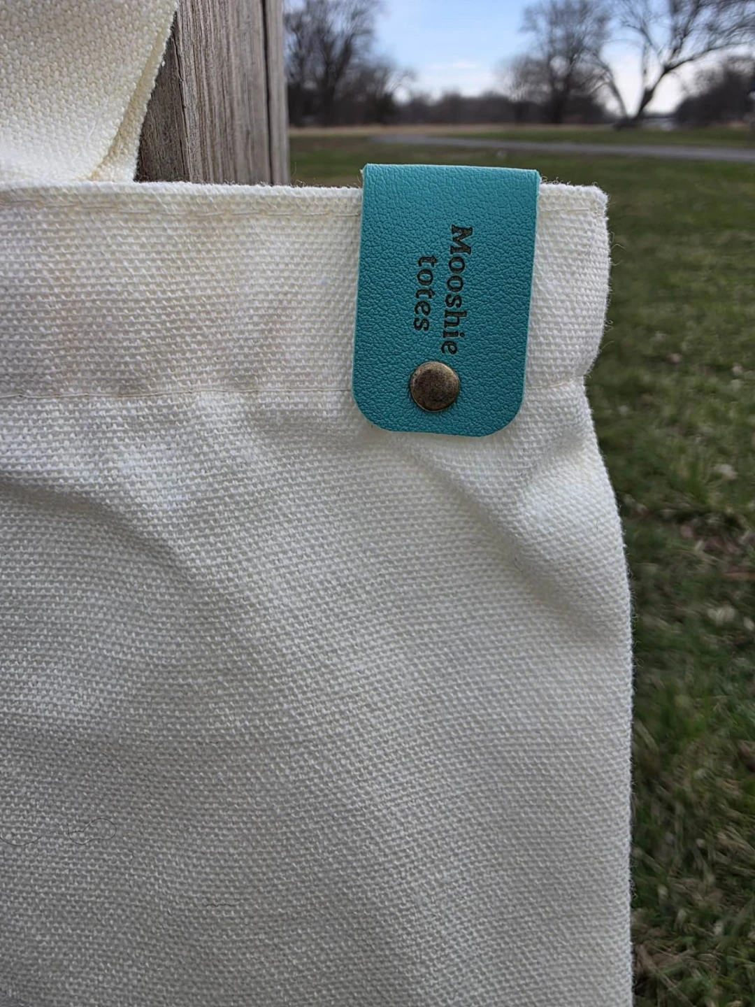 Mooshie Totes Canvas Tote Bag with Mushroom Charm - photo 3