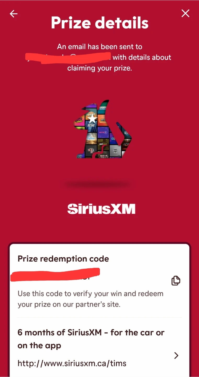 6-Months of SIRIUS Radio | Redemtion Code