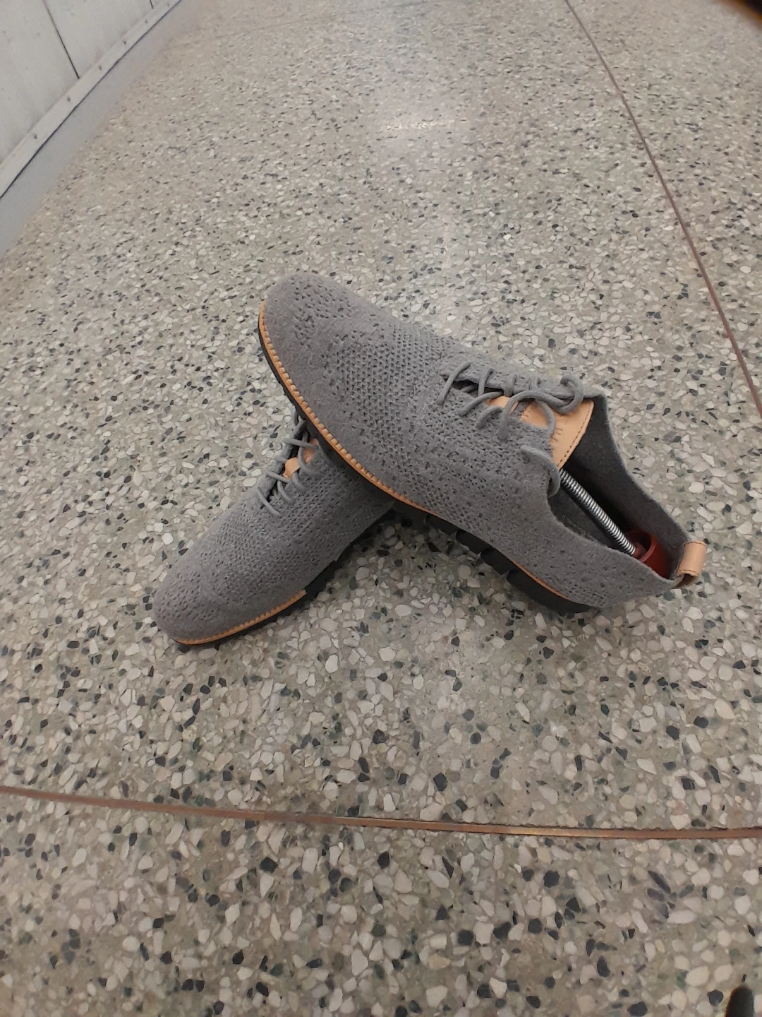 Grey Knit Dress Shoes Men's Original Cole Haan Size 10