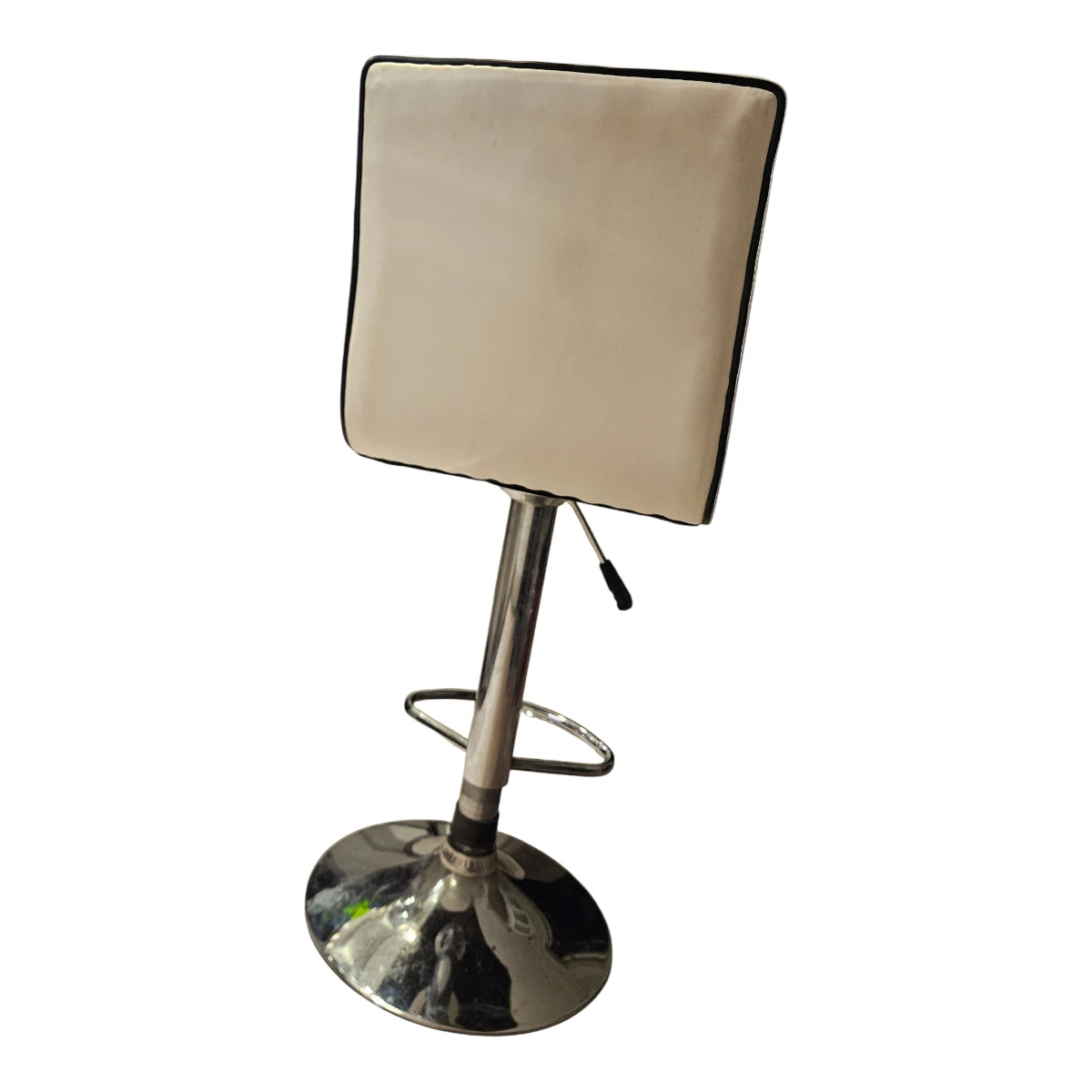 Adjustable Bar Stool - Cream Leatherette - photo 2