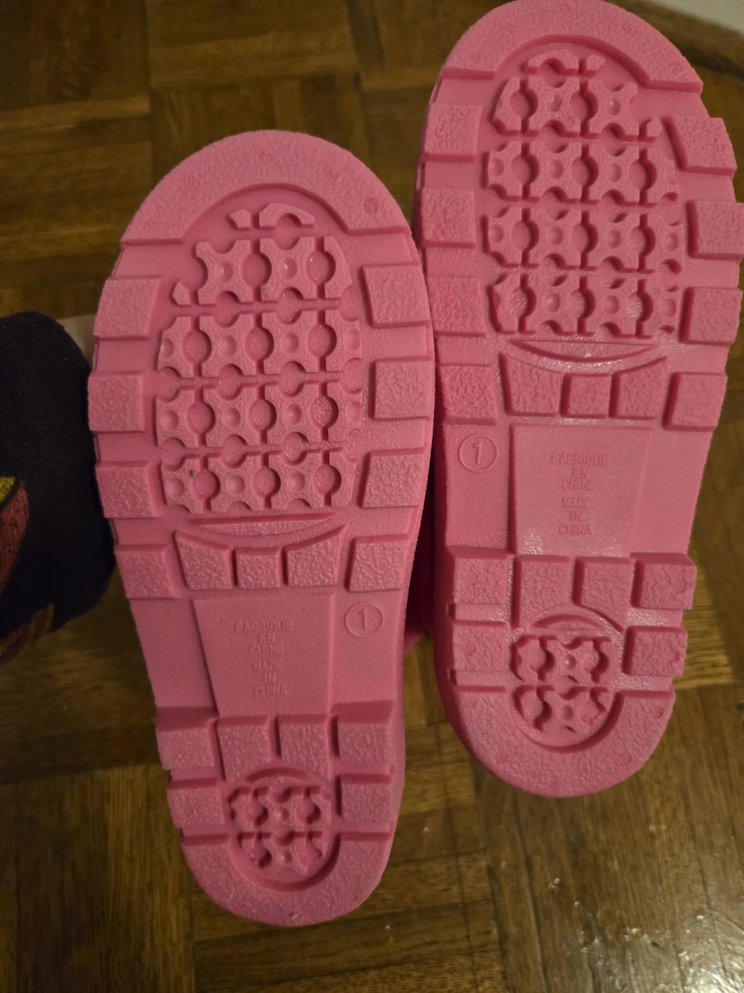 Pink Rubber Rain Boots Size 1 - photo 4