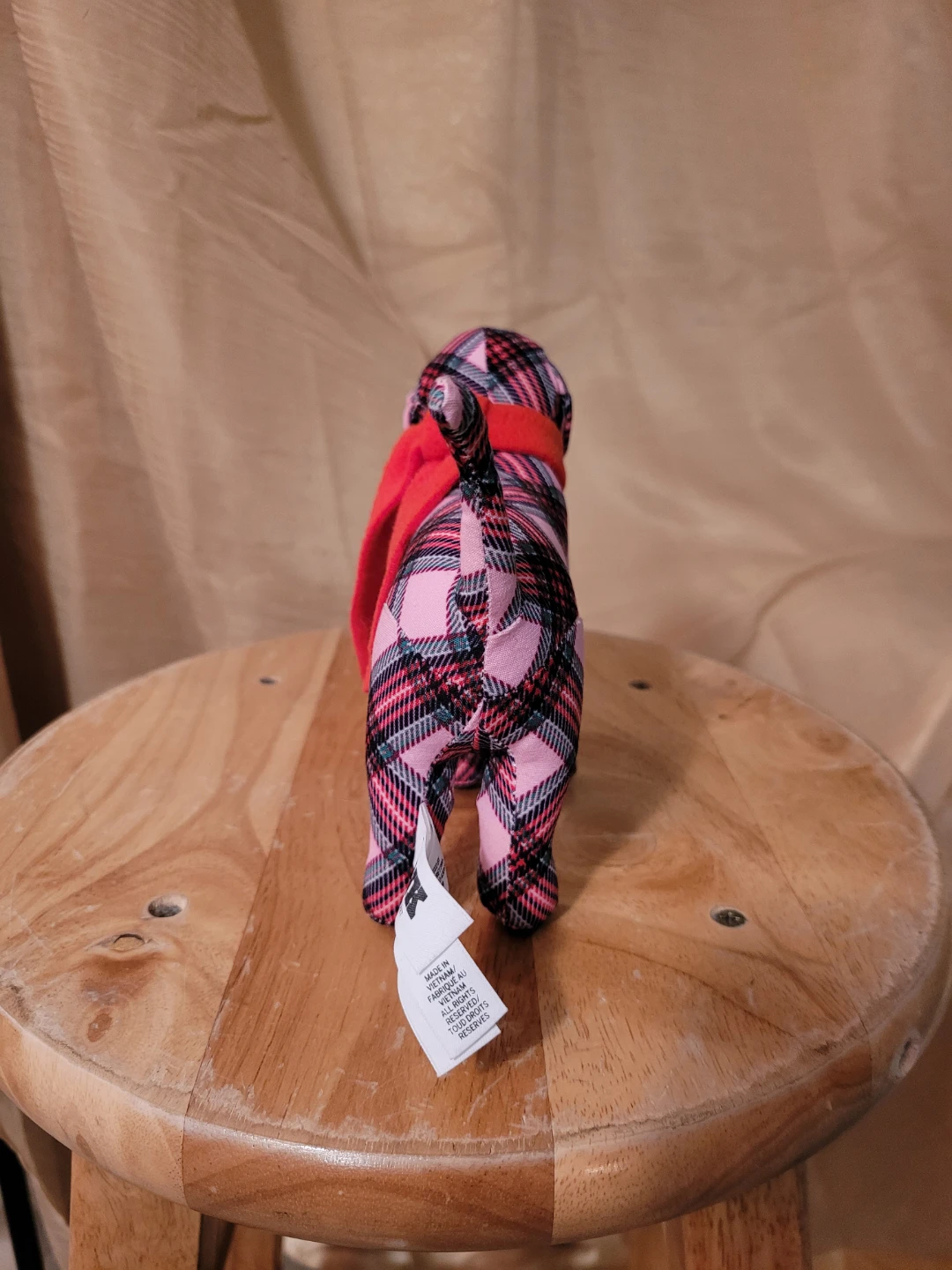 Victoria's Secret PINK Plaid Dog Plush w/ Scarf - photo 5