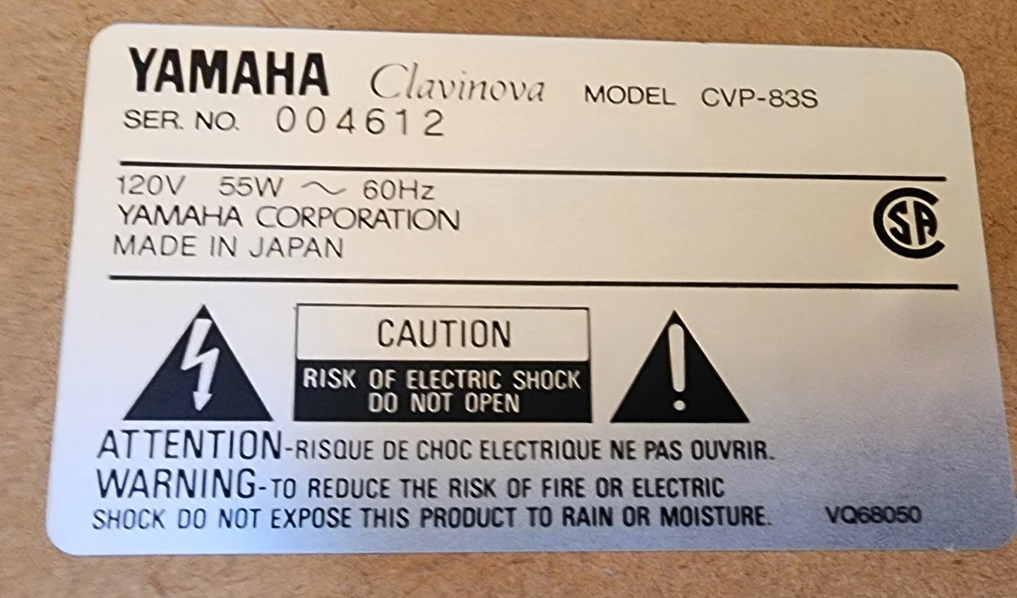 Yamaha Clavinova CVP-83S Digital Piano - photo 3