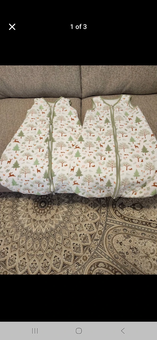 12 to 18th months sleeping sacks TOG 2.5 10.00 each