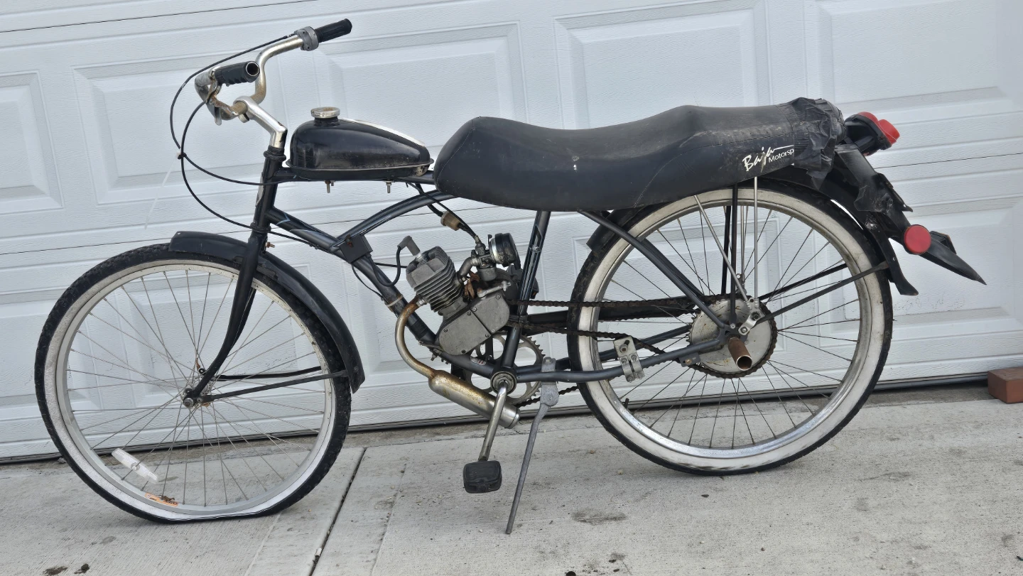 Black motorized bicycle - photo 2