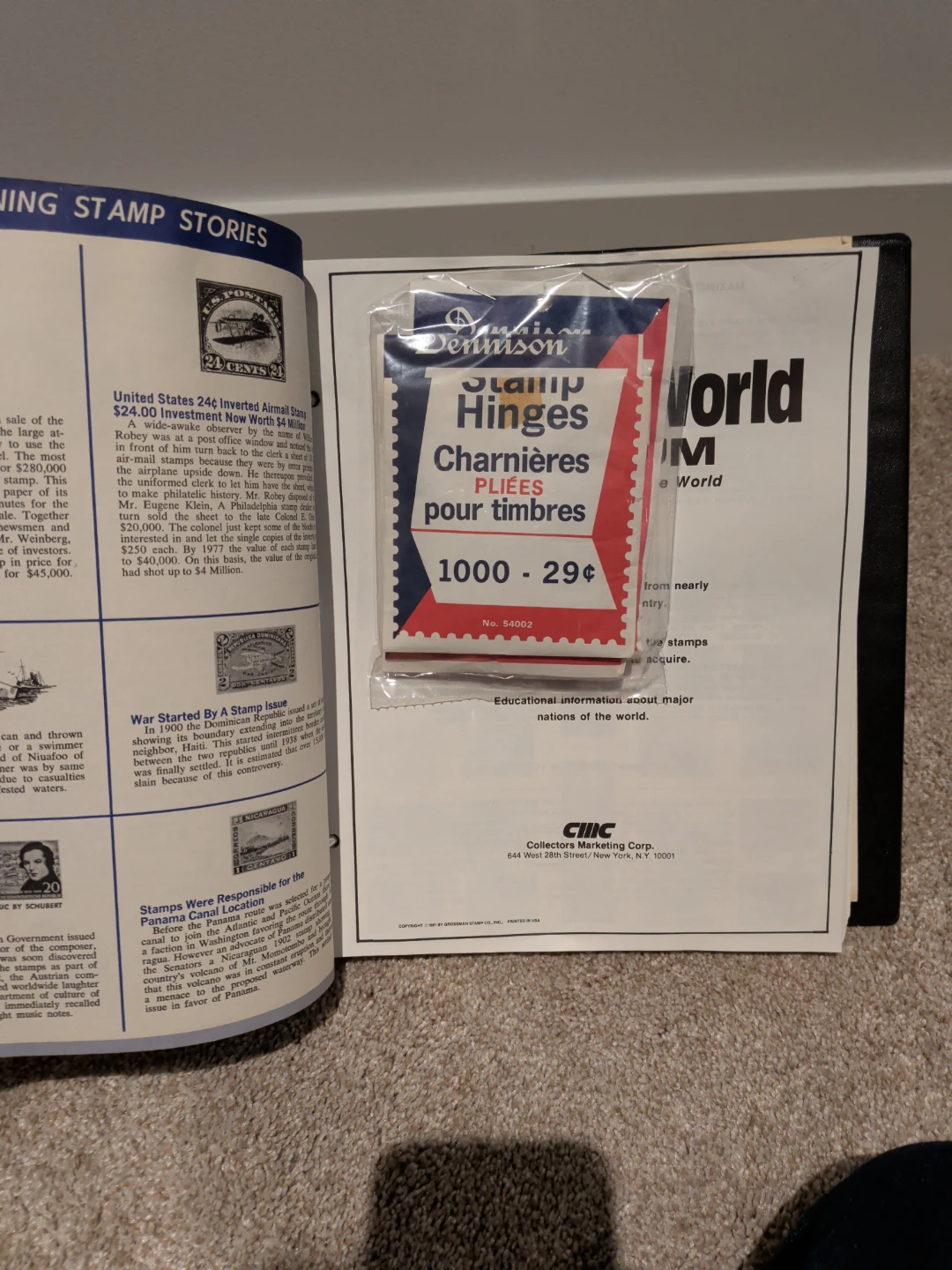 VINTAGE STAMPS OF THE WORLD CMC STAMP BINDER - photo 2