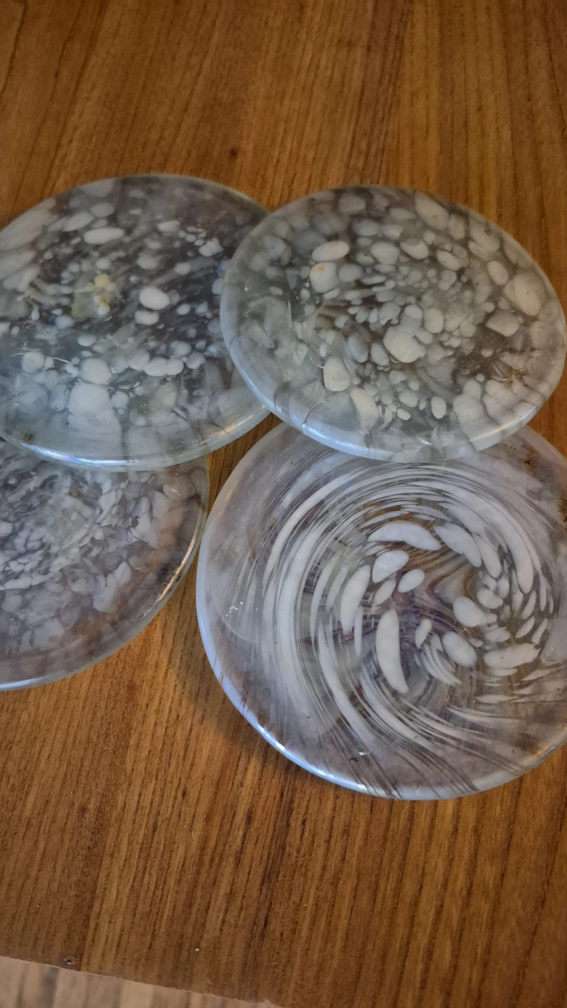 Anthropologie Swirl Coasters Set of 4 - photo 2