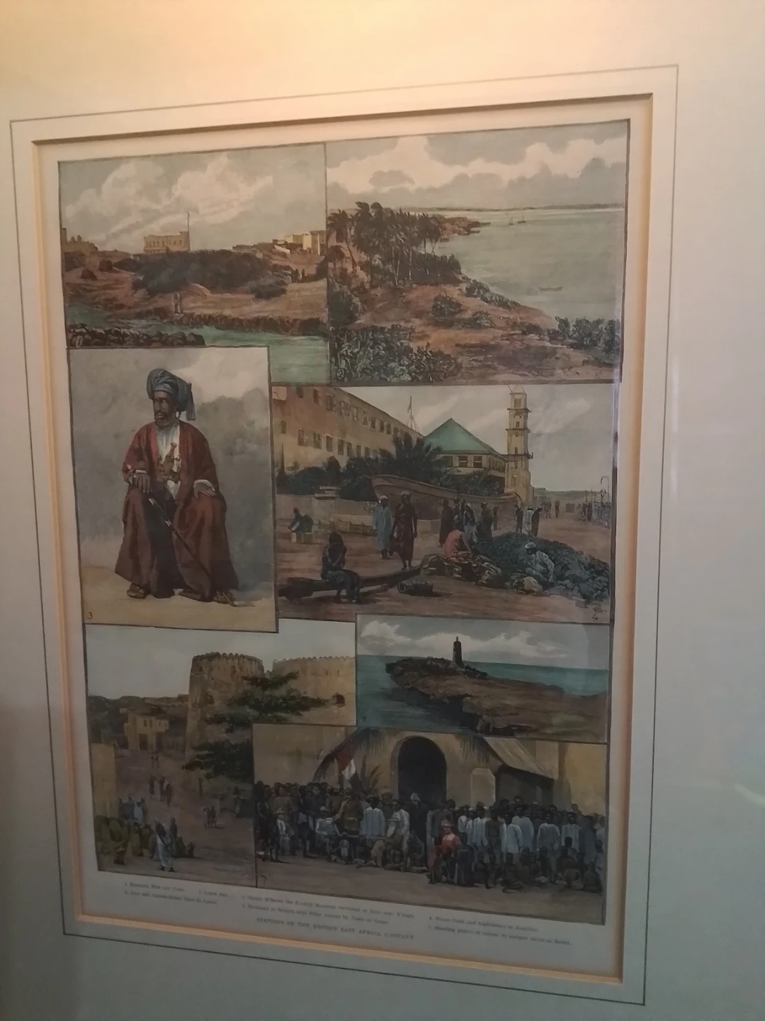 Antique Framed Print: Scenes of the British East Africa Company - photo 2