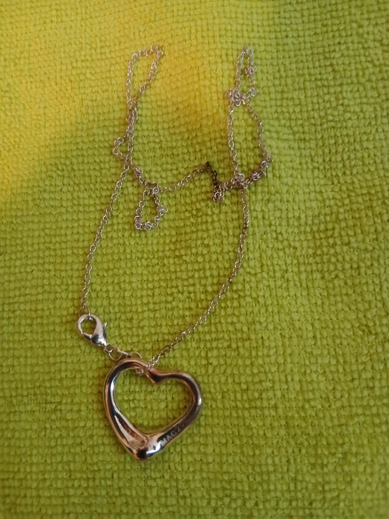 Tiffany & Co. Open Heart Pendant Necklace - photo 2