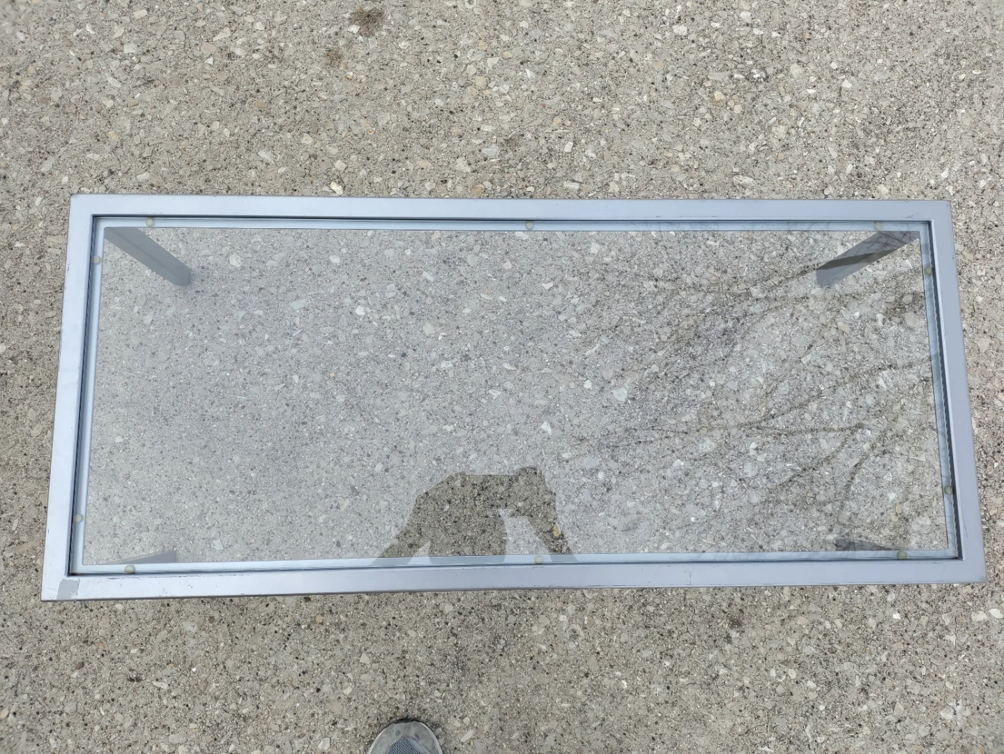 Glass and Metal Coffee Table - photo 2