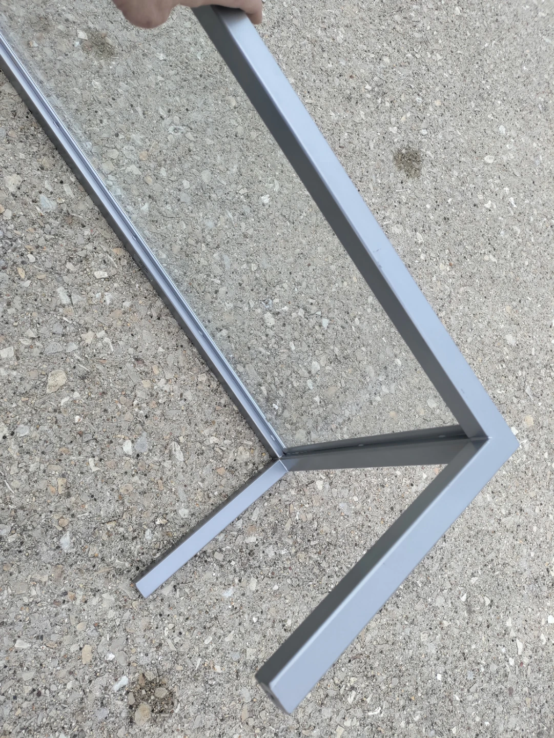 Glass and Metal Coffee Table - photo 3