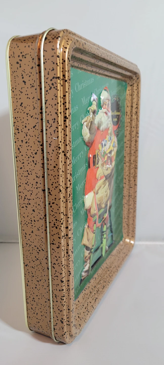 Vintage Santa Claus Christmas Tin - photo 2