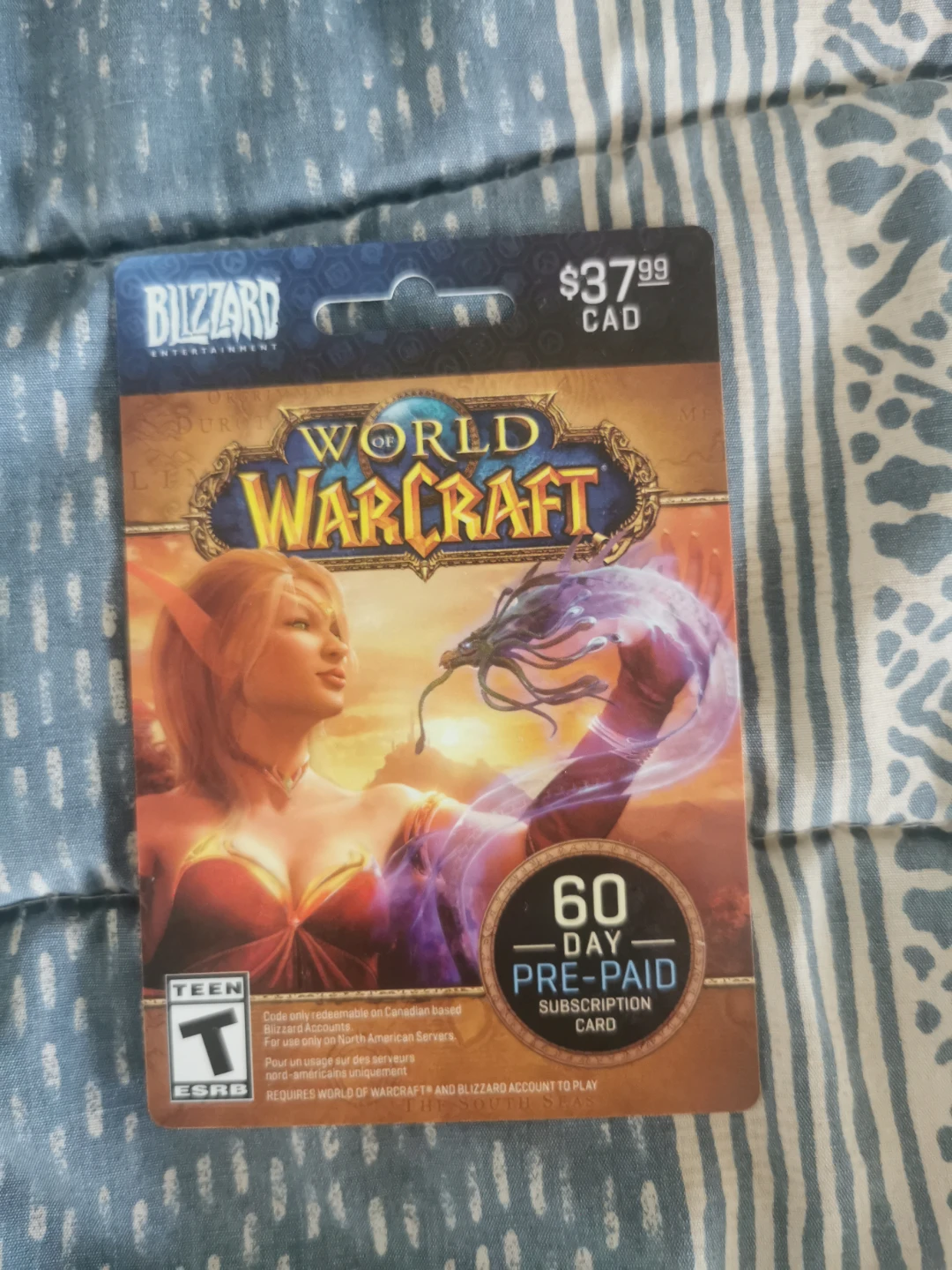 World of Warcraft 60-Day Prepaid Subscription Card
