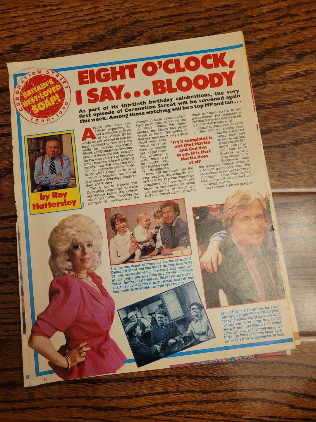 Coronation Street Calendar 1990 and various Clippings - photo 2