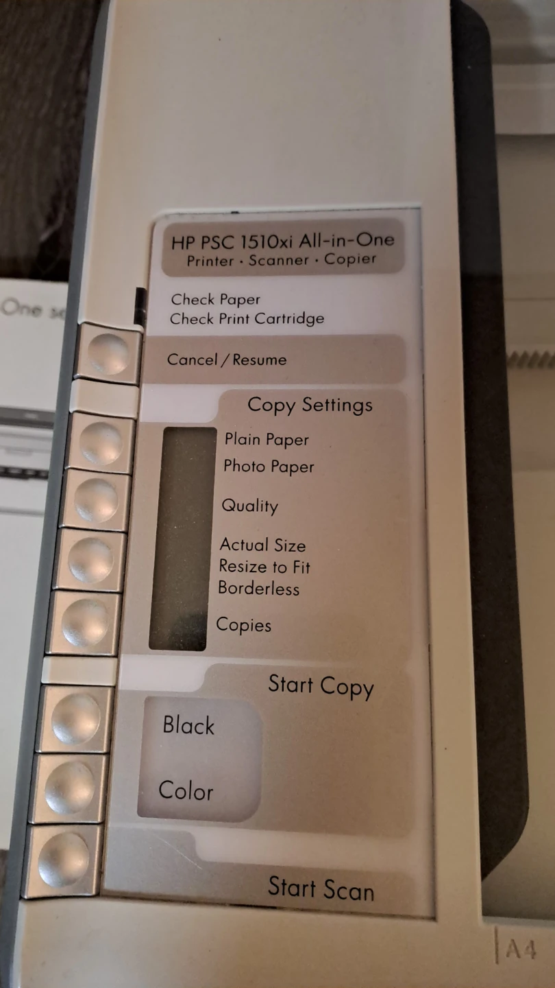 HP PSC 1510xi All-in-One Printer Scanner Copier (No power cable) - photo 3