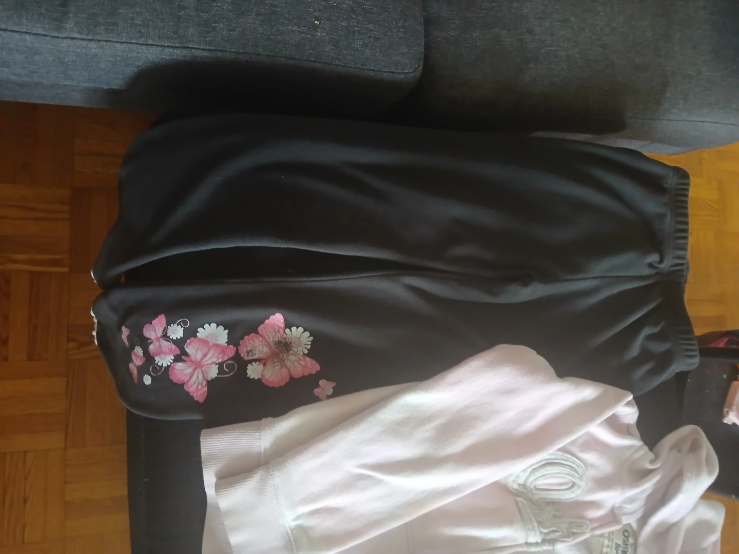 OshKosh B'gosh Pink Hoodie and Black Pants Set - Size 3T - photo 2