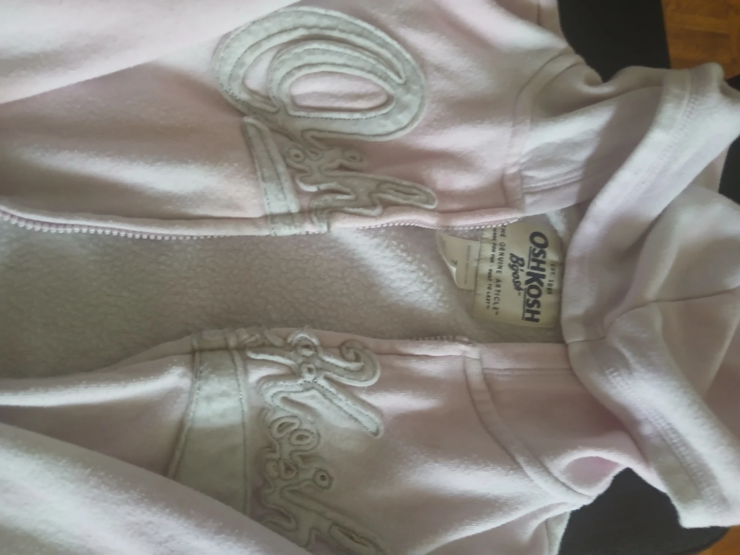 OshKosh B'gosh Pink Hoodie and Black Pants Set - Size 3T - photo 4