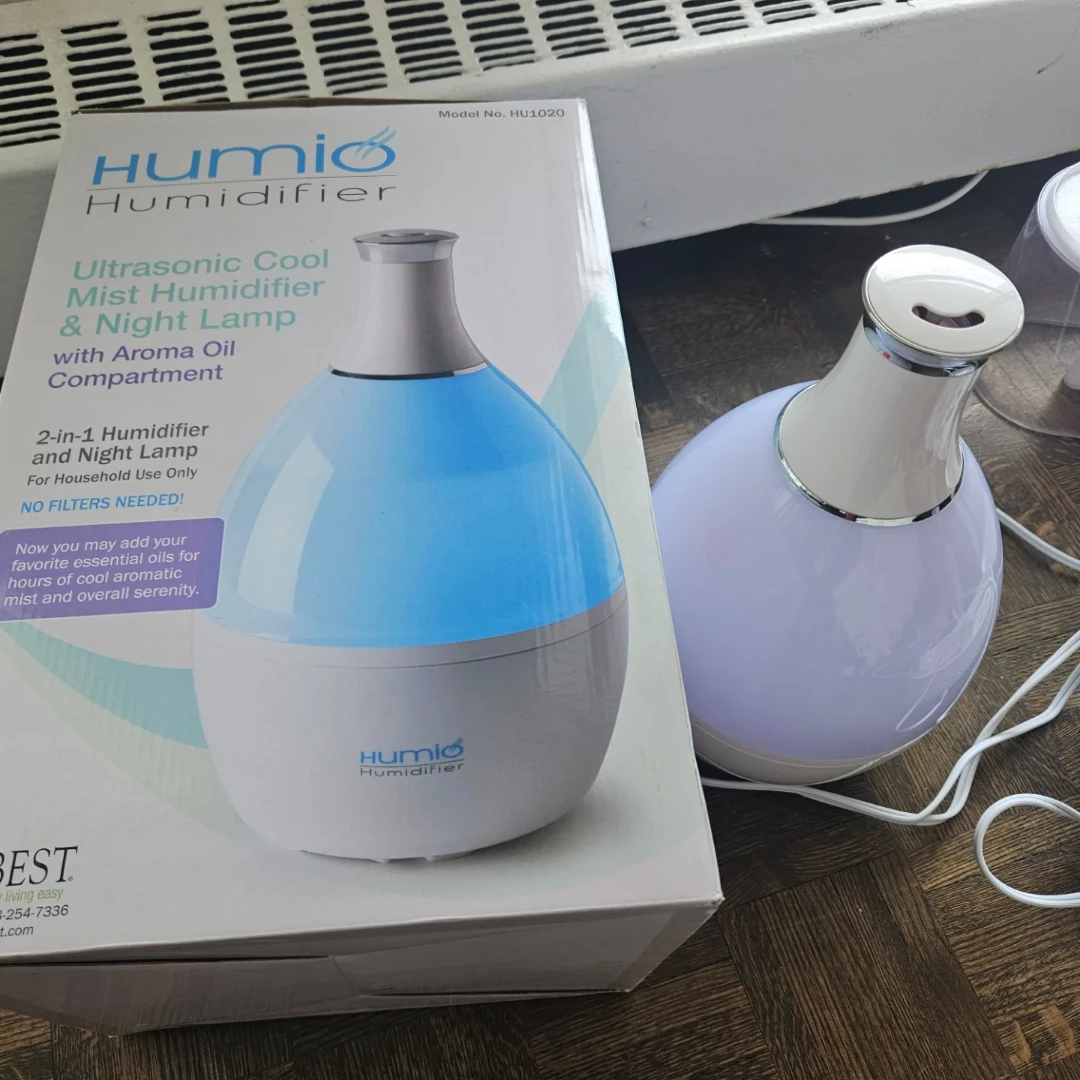 Humio Ultrasonic Cool Mist Humidifier & Night Lamp HU1020 🥕