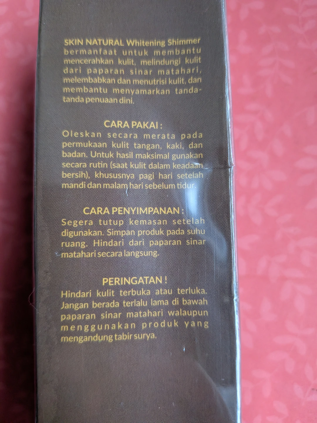 SKIN NATURAL Whitening Shimmer Body Lotion 100ml - photo 4