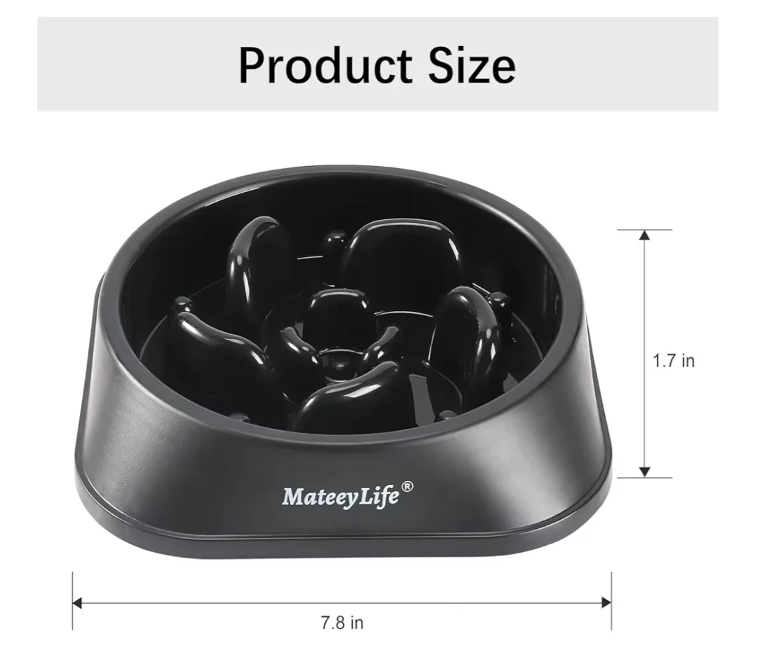 MateeyLife Slow Feeder Dog Bowl – Anti-Choking Maze – Medium - photo 5