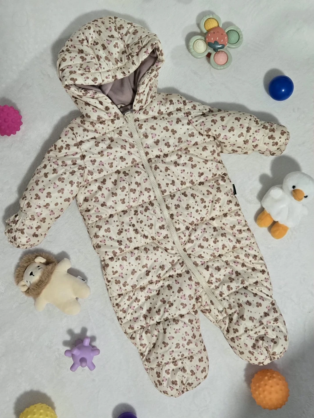 Baby Bunting Suit - Floral Pattern