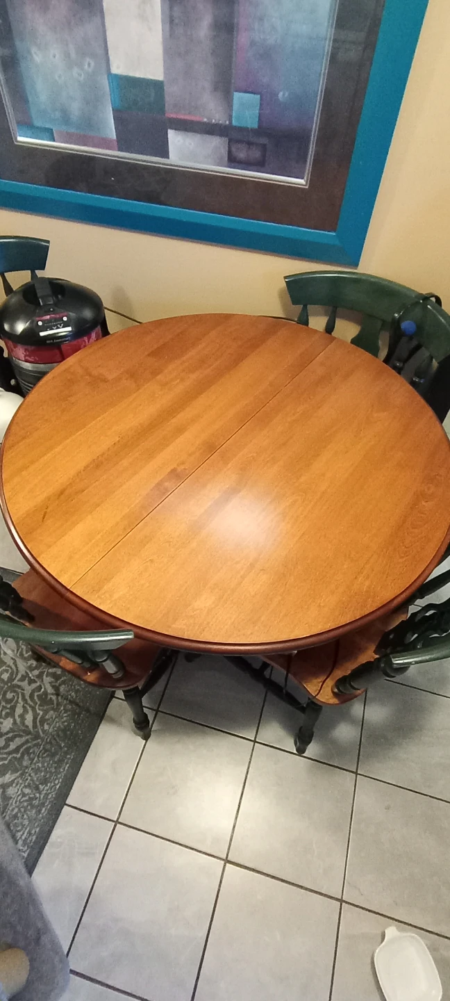 Round Dining Table with 4 Chairs - photo 2