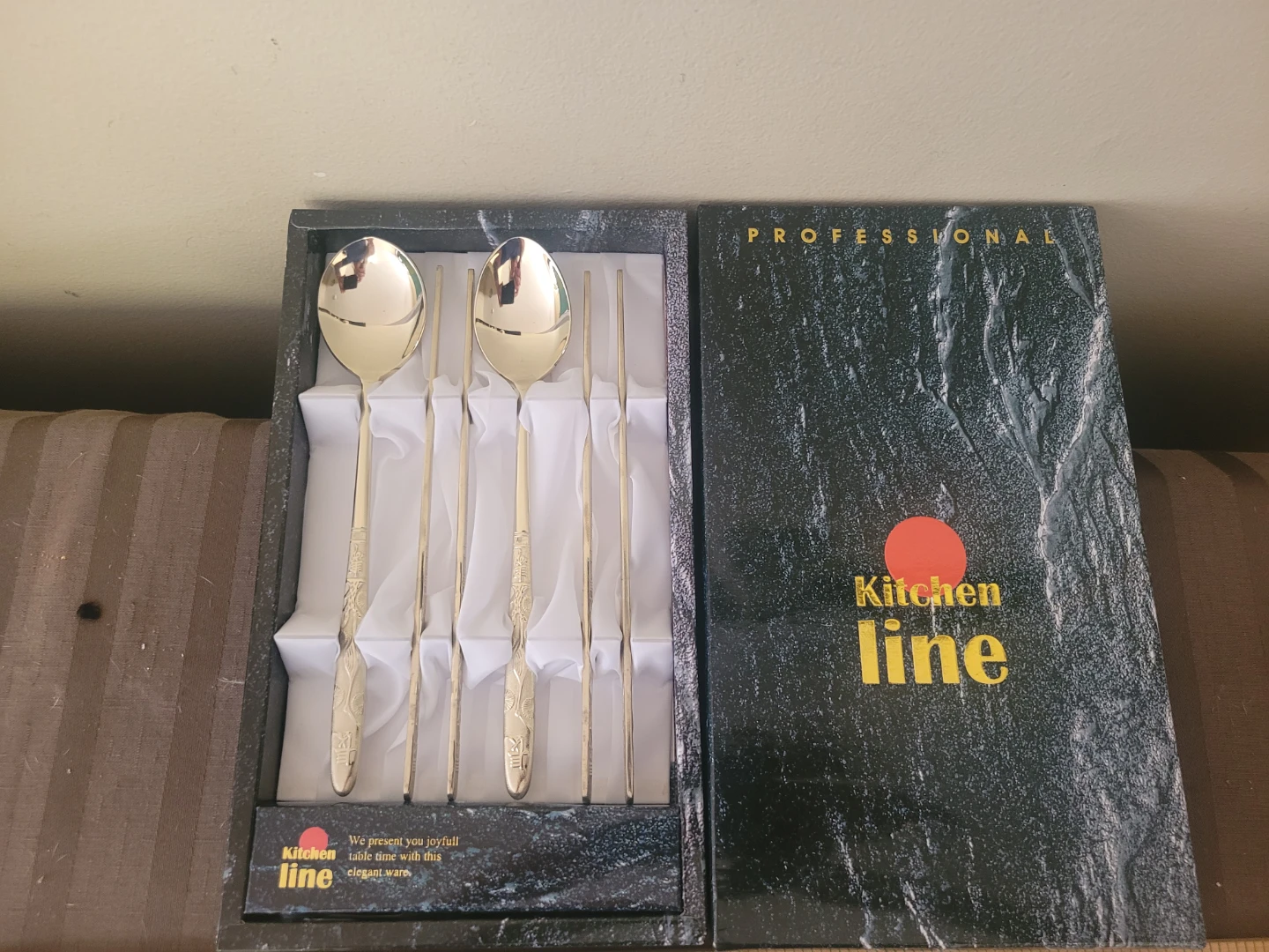 Kitchen Line Metal Spoon and Chopstick Set
