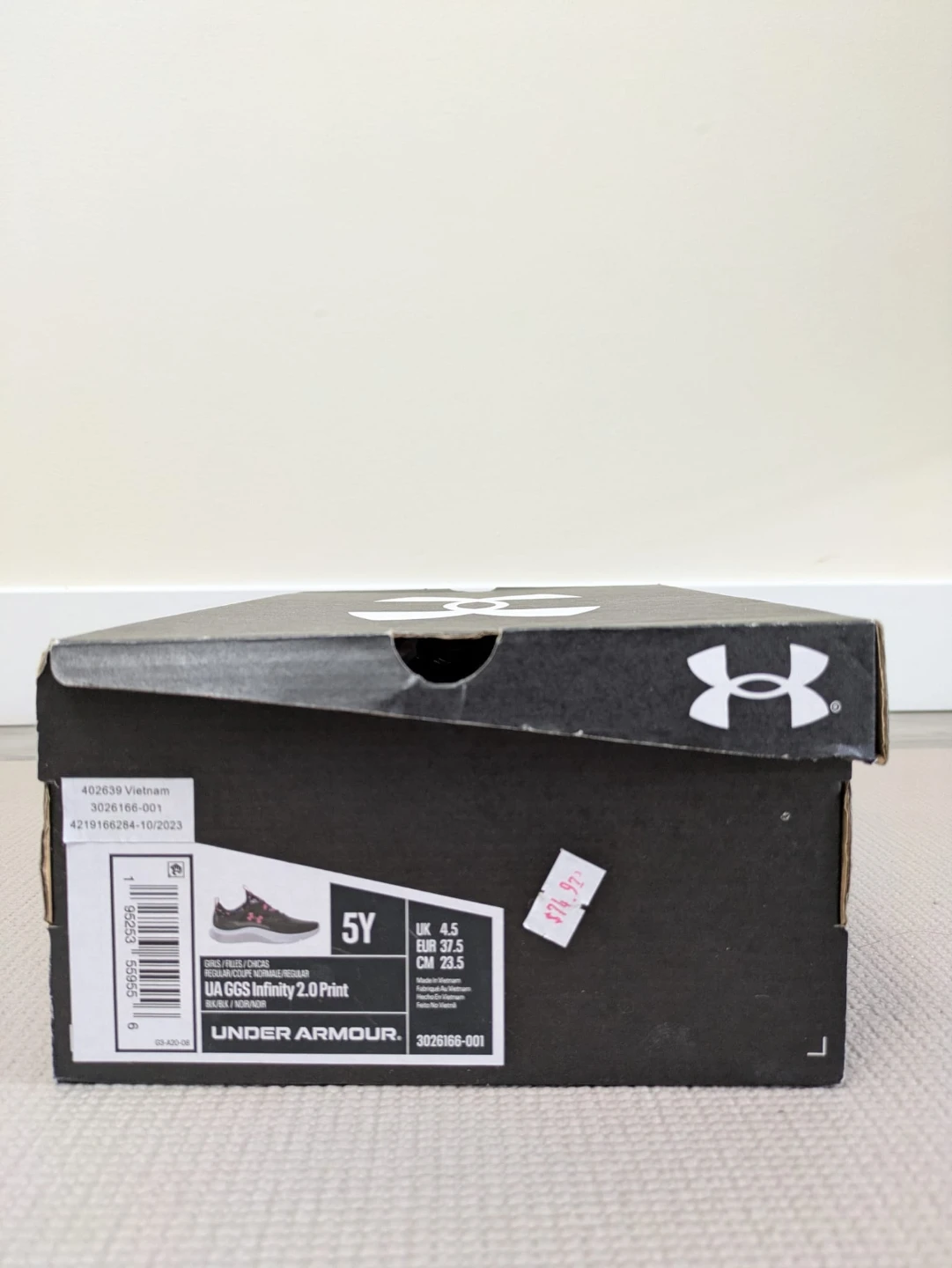 Under Armour Girls Infinity 2.0 Print Running Shoes - Size 5Y - photo 2