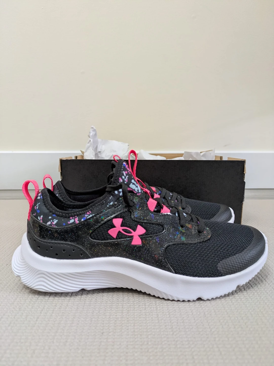 Under Armour Girls Infinity 2.0 Print Running Shoes - Size 5Y - photo 4