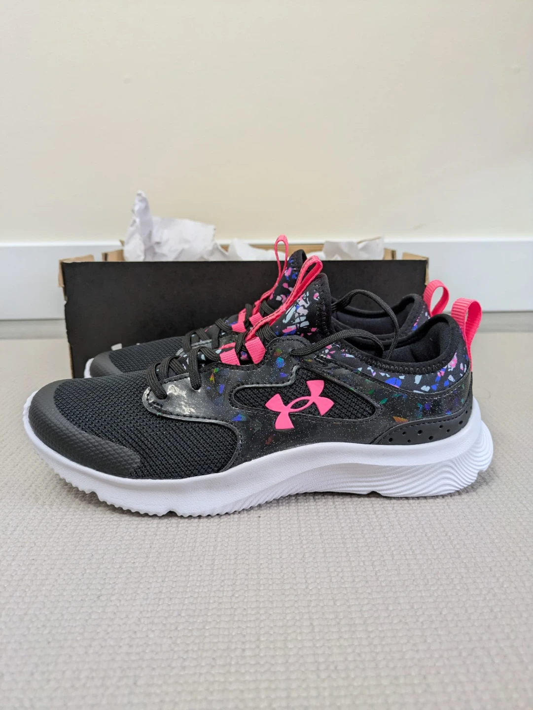 Under Armour Girls Infinity 2.0 Print Running Shoes - Size 5Y - photo 5