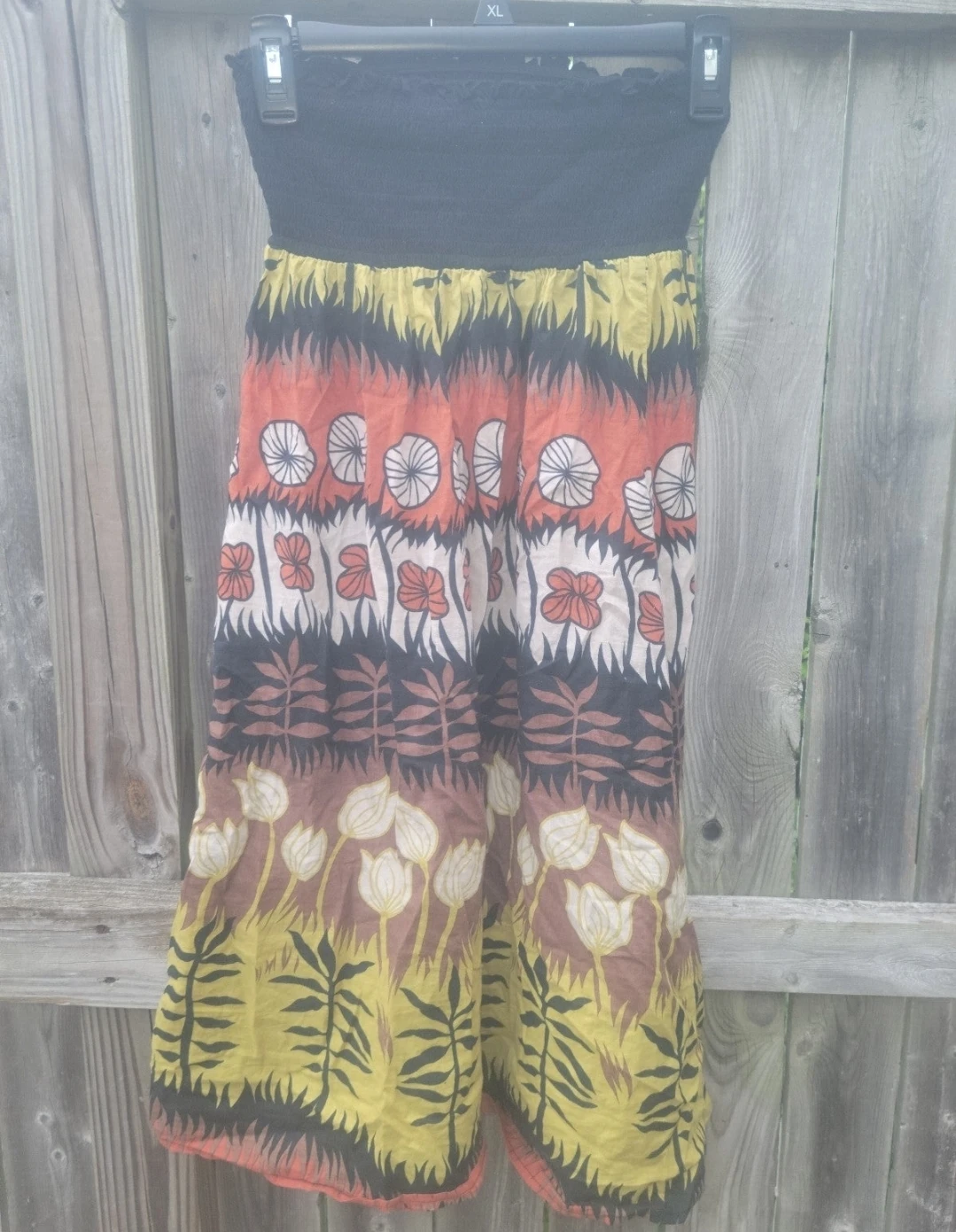 Double Zero Floral Print Strapless Maxi Dress Size S - photo 3