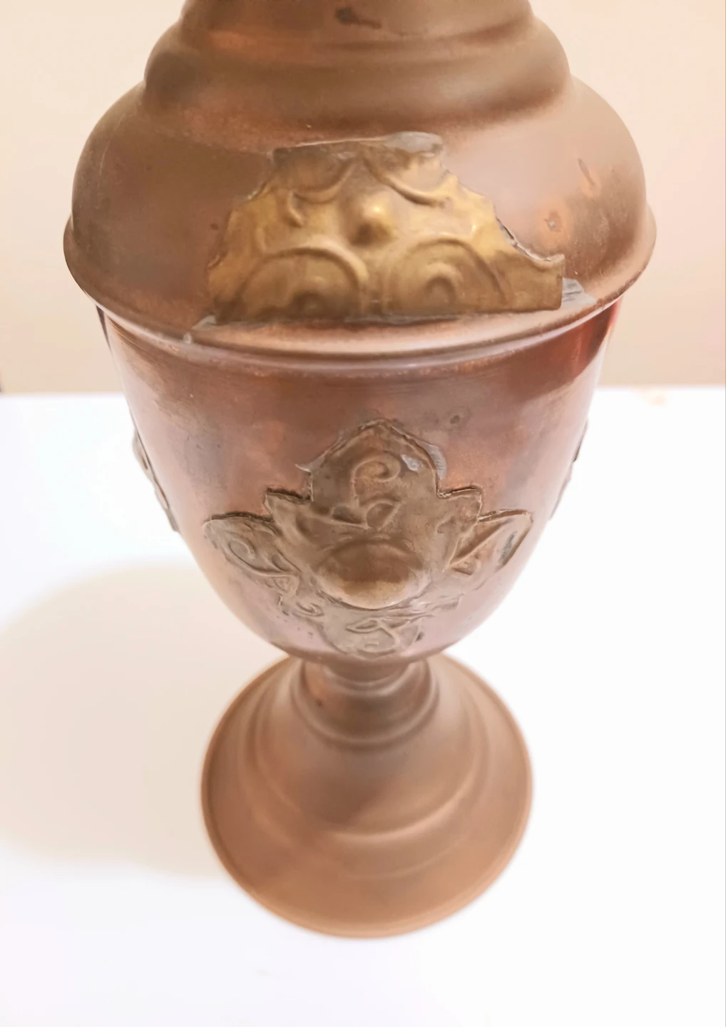 1950s Handmade Moroccan Copper Vase - photo 4