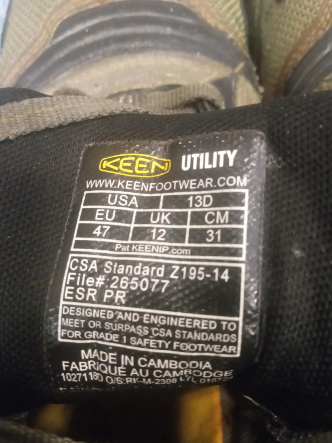 KEEN Utility Work Boots - Size 13D - photo 2