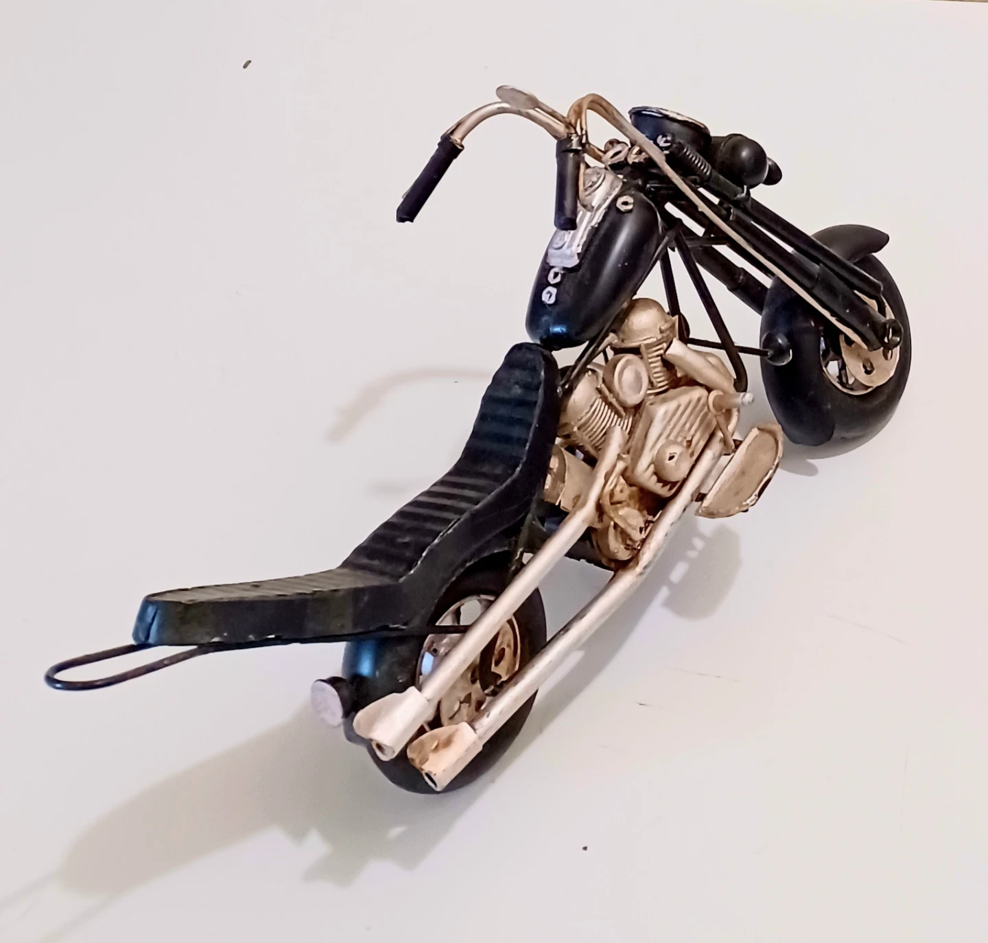Vtg Handmade Chopper Motorcycle Replica - photo 4