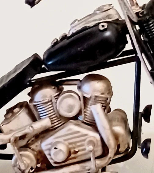 Vtg Handmade Chopper Motorcycle Replica - photo 5