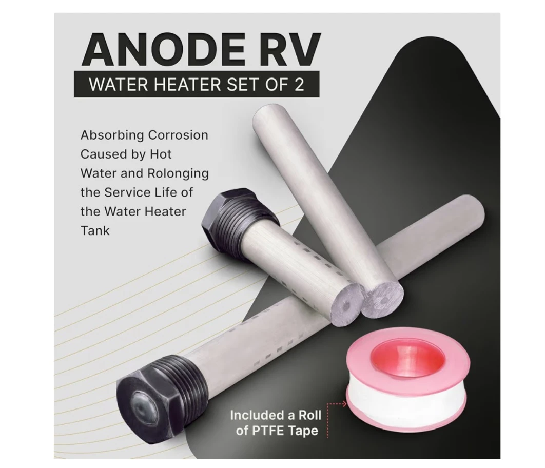 DIXIMUS Anode RV Water Heater Set of 2 - Camper Anode Rod 3/4'' - photo 2