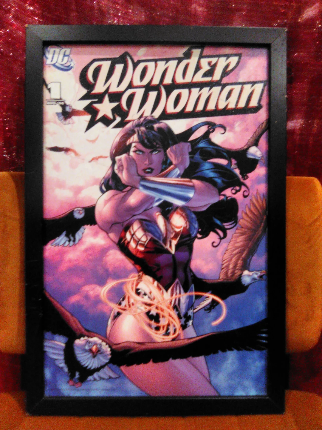 Framed Wonder Woman Comic Book #1