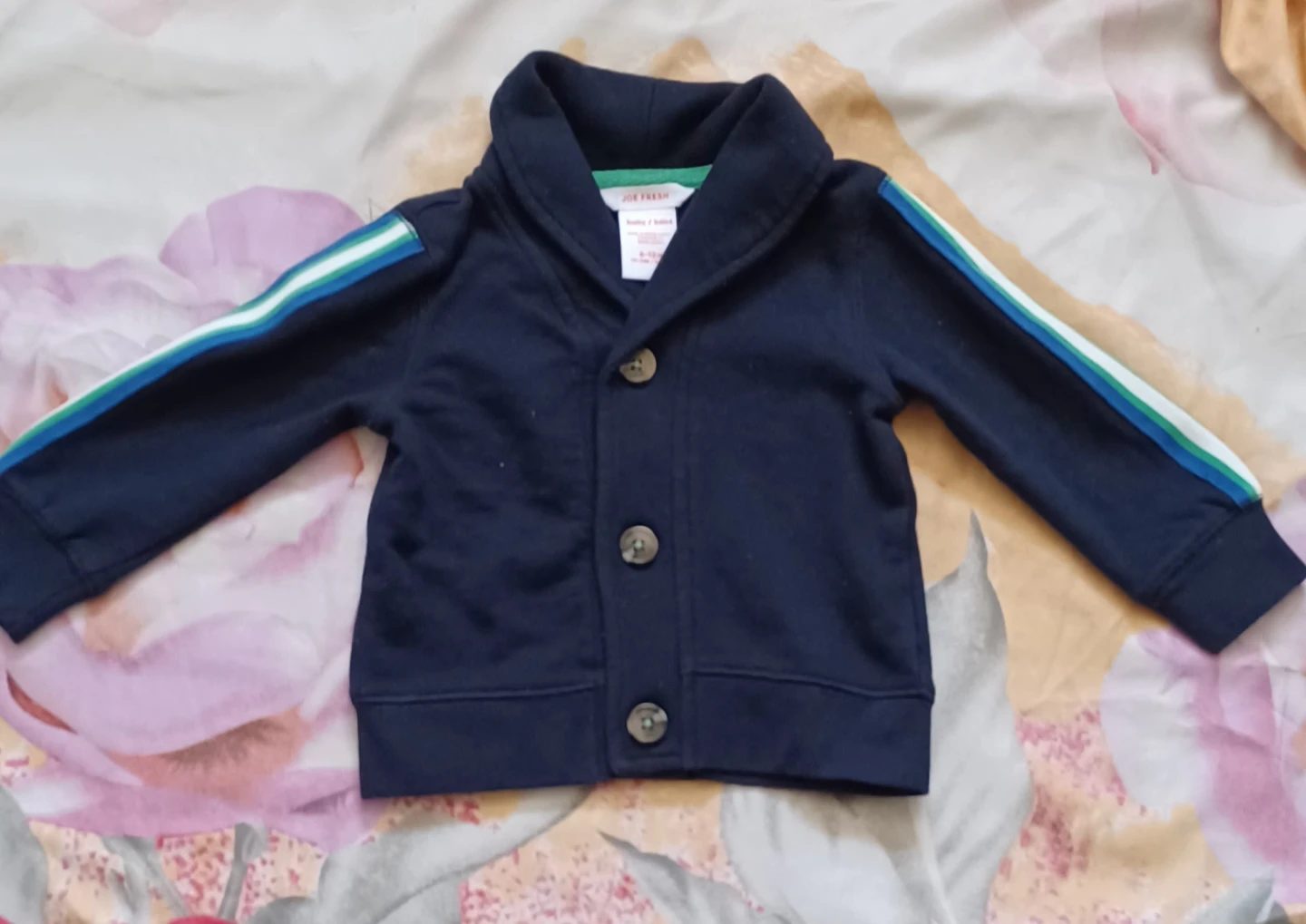 Joe Fresh Baby Boys Navy Blue Cardigan Size 6-12m - photo 3
