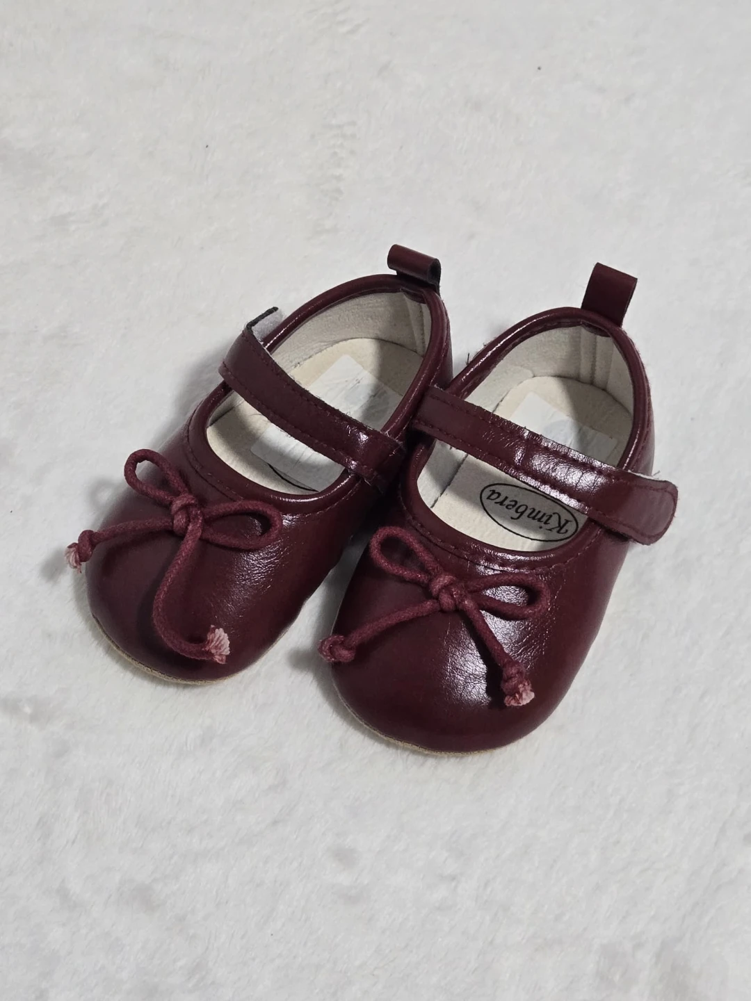 Kimberla Baby Girls Ballet Flats - Burgundy