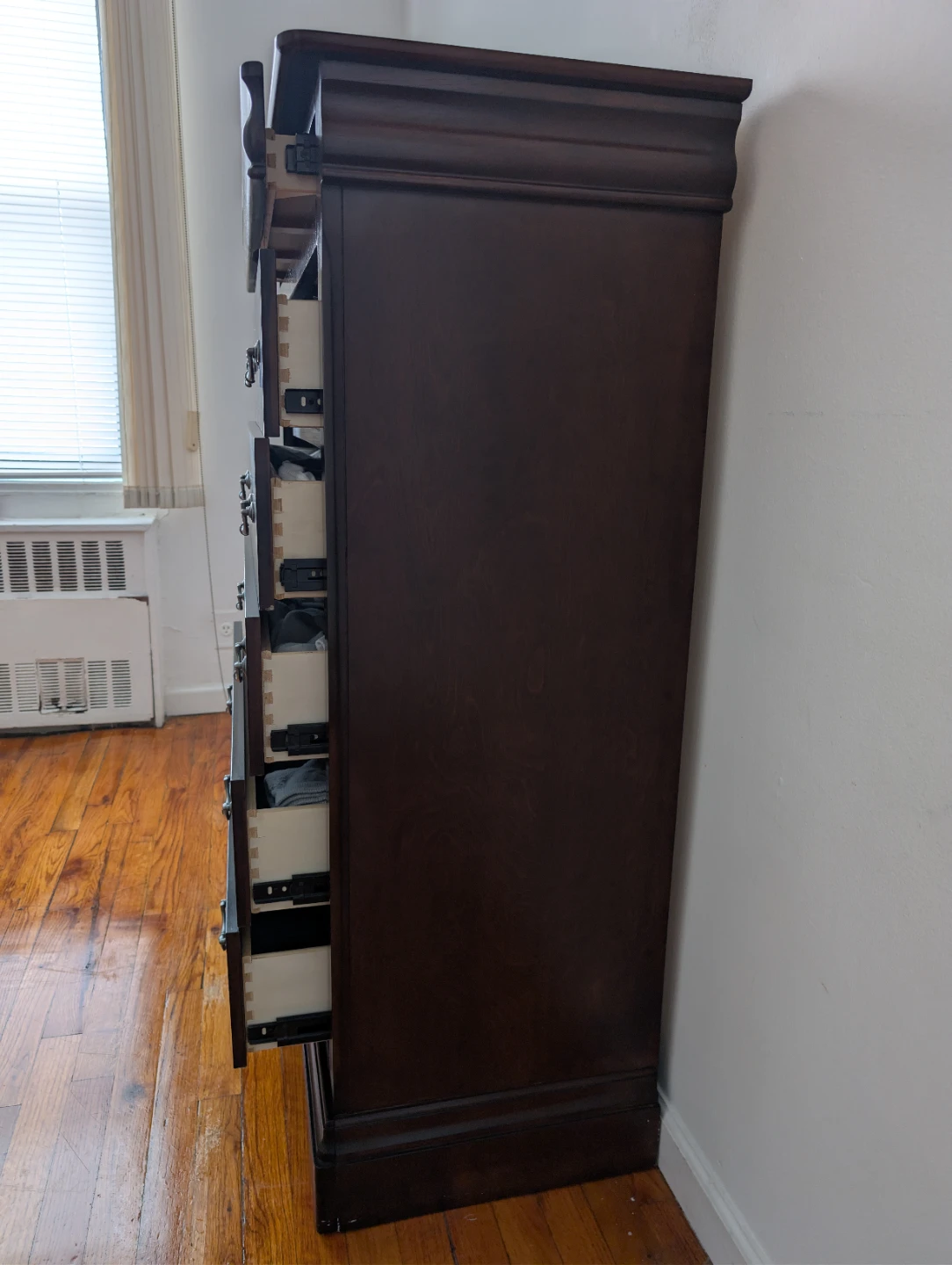 Dark Brown 5-Drawer Chest - photo 3