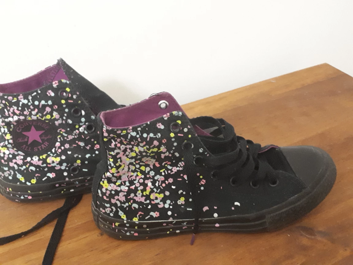Girl's Converse All Star High Top Sneakers - Junior Size 2.5