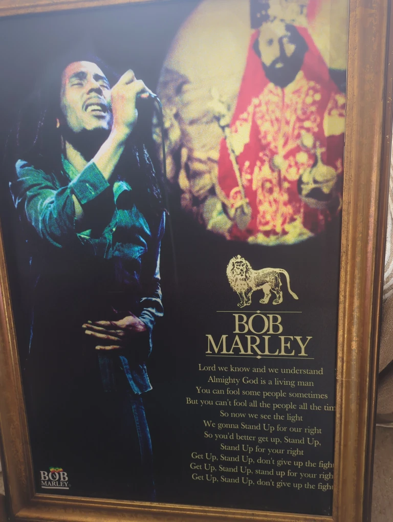 🌱Bob Marley "Get Up, Stand Up" Framed Print