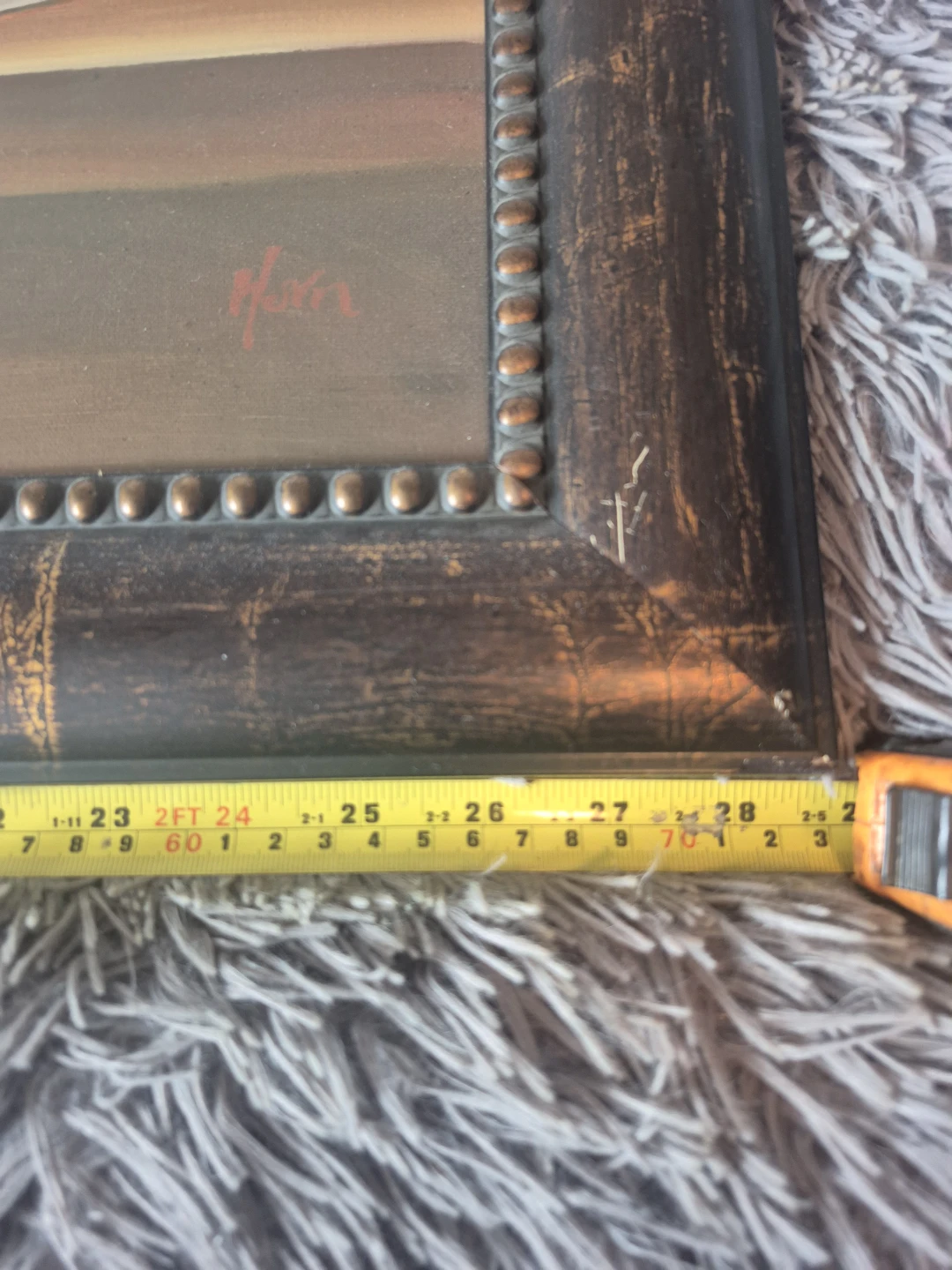 Framed Still Life Painting - Violin and Books - photo 4