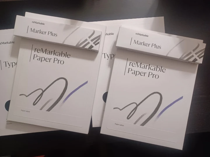 reMarkable Type Folio and Marker Plus Pens