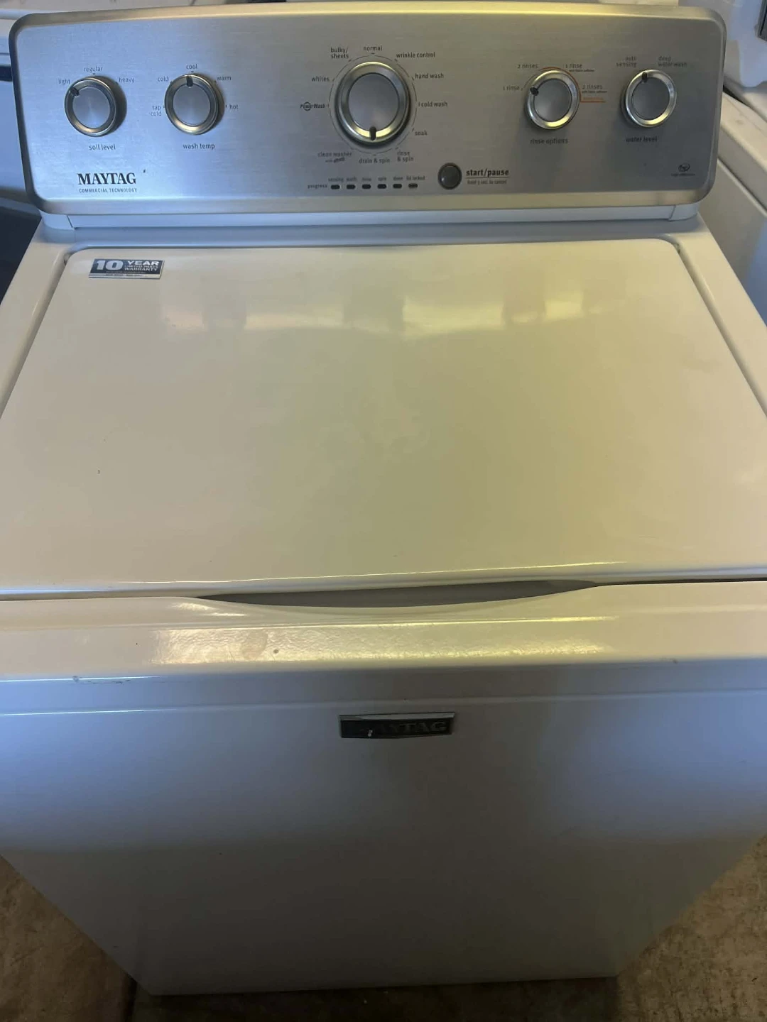 Maytag Commercial Technology Top Load Washing Machine