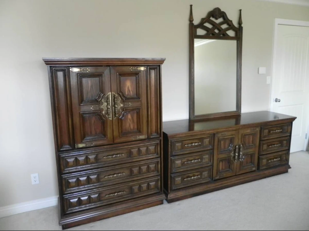 Vintage Solid Wood Dresser / Cabinet