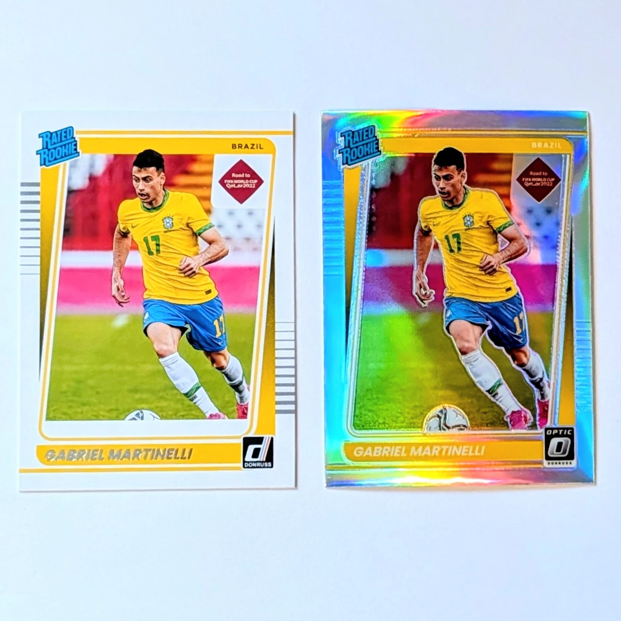 2021-22 Panini Donruss Gabriel Martinelli Rookie & Optic Holo